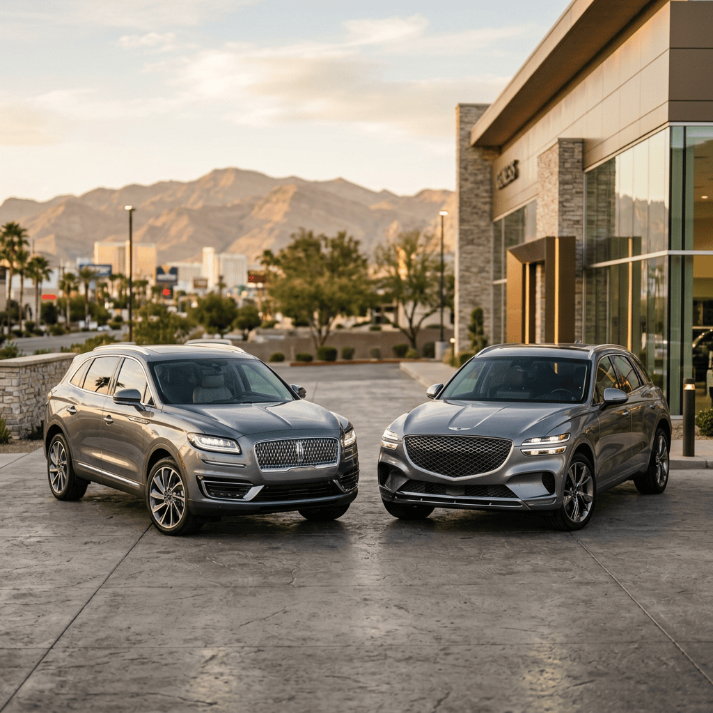 Luxury SUVs at Las Vegas dealership